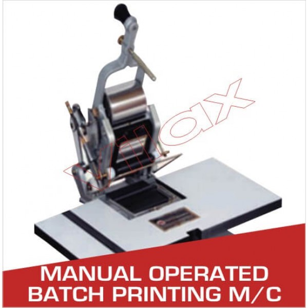 Manual Operated Batch Printing Machine